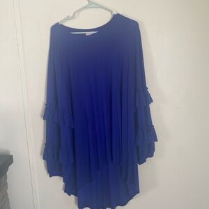 Chic Royal Blue Women's Tunic